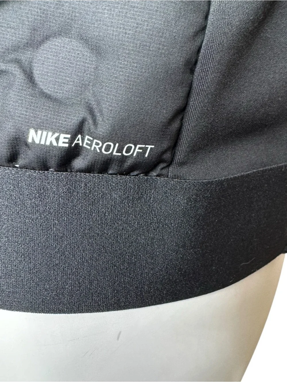 Nike Aeroloft Down Running Vest S Quilted Puffer Black CZ1607